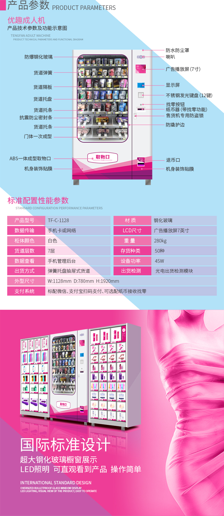 優(yōu)趣生活自動(dòng)售賣成人用品機(jī) 情趣用品無人新零售(圖2)