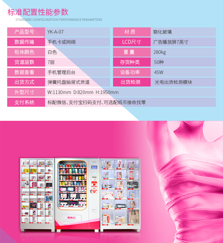 優(yōu)趣生活自動(dòng)售賣成人用品機(jī) 情趣用品無人新零售(圖4)